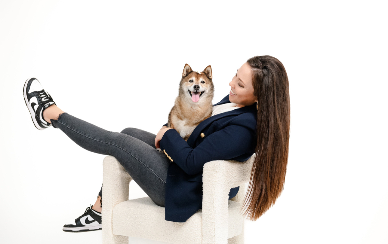 Patricia Porter with Taki the Shiba Inu